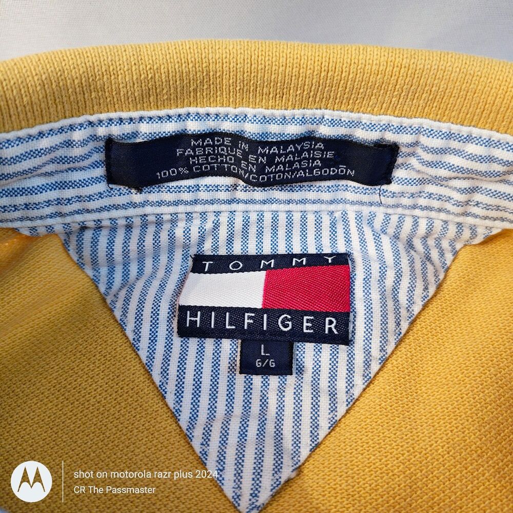 Vintage Tommy Hilfiger Logo Polo US Size L - Picture 2 of 9